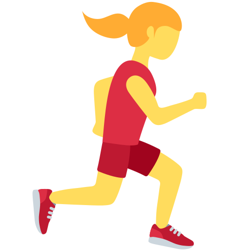 Woman Running Facing Right