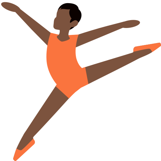 Ballet Dancer: Dark Skin Tone Ballet Dancer: Dark Skin Tone