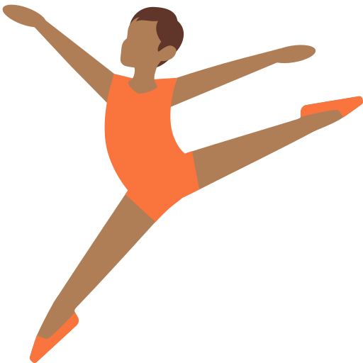 Ballet Dancer: Medium-Dark Skin Tone Ballet Dancer: Medium-Dark Skin Tone