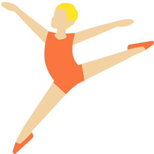 Ballet Dancer: Medium-Light Skin Tone Ballet Dancer: Medium-Light Skin Tone