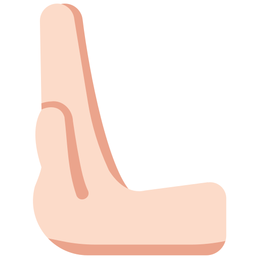 Leftwards Pushing Hand: Light Skin Tone Leftwards Pushing Hand: Light Skin Tone