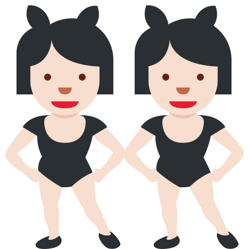 Women with Bunny Ears: Light Skin Tone Women with Bunny Ears: Light Skin Tone