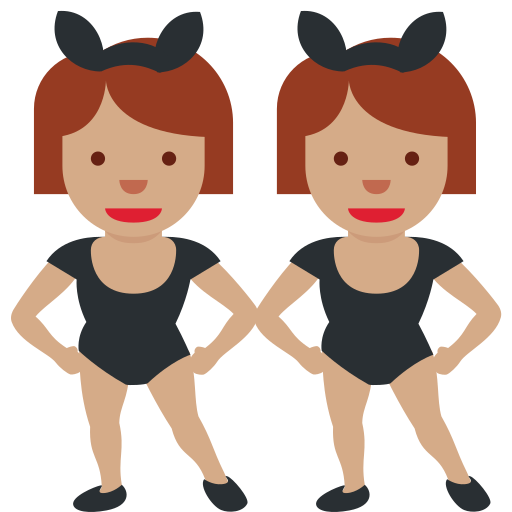Women with Bunny Ears: Medium Skin Tone Women with Bunny Ears: Medium Skin Tone