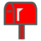 Closed Mailbox with Raised Flag