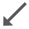 Down-Left Arrow