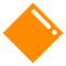 Large Orange Diamond