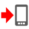 Mobile Phone with Arrow