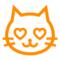 Smiling Cat with Heart-Eyes