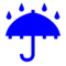 Umbrella with Rain Drops
