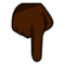 Nedåtpekande finger: Mörk Hudton