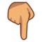 Nedåtpekande finger: Mellanhudton