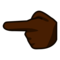 Vänsterpekande finger: Mörk Hudton