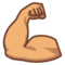 Spänd biceps: Mellanhudton