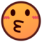 Pussande ansikte