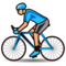 Person som cyklar: Mellanljus Hudton