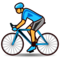 Person som cyklar