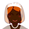 Person i brudslöja: Mörk Hudton