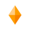 Liten orange romb