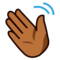 Vinkande hand: Mellanmörk Hudton