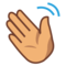 Vinkande hand: Mellanhudton
