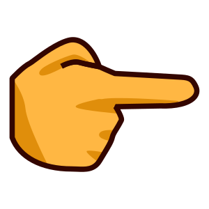 Högerpekande finger