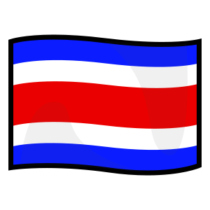 Flagga: Costa Rica