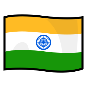 Flagga: Indien