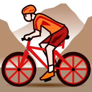 Person som cyklar på en mountainbike: Ljus Hudton