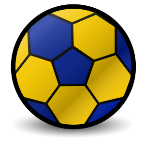 Person som spelar handboll