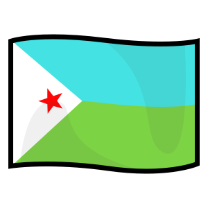 Flagga: Djibouti