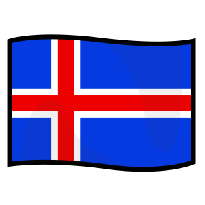 Flagga: Island