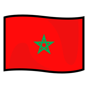 Flagga: Marocko
