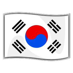 Flagga: Sydkorea