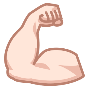 Spänd biceps: Ljus Hudton