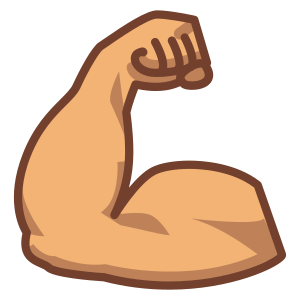 Spänd biceps: Mellanhudton