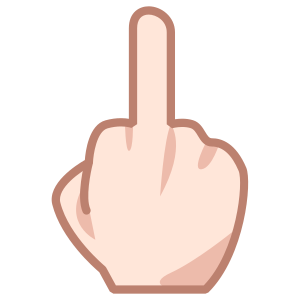 Långfinger upp: Ljus Hudton