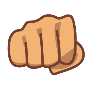 Knuten hand: Mellanhudton