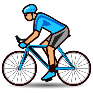Person som cyklar: Mellanhudton