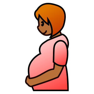 Gravid kvinna: Mellanmörk Hudton