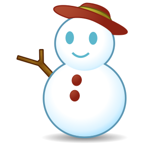 Snögubbe utan snö