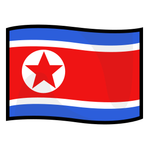 Flagga: Nordkorea