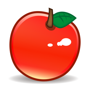 Rött äpple