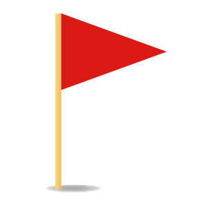 Trekantig flagga