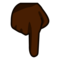 Nedåtpekande finger: Mörk Hudton