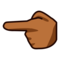 Vänsterpekande finger: Mellanmörk Hudton