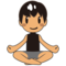 Man i lotusposition: Mellanhudton