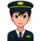 Manlig pilot: Mellanljus Hudton