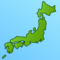 Karta över Japan