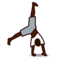 Person som hjular: Mörk Hudton