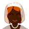 Person i brudslöja: Mörk Hudton